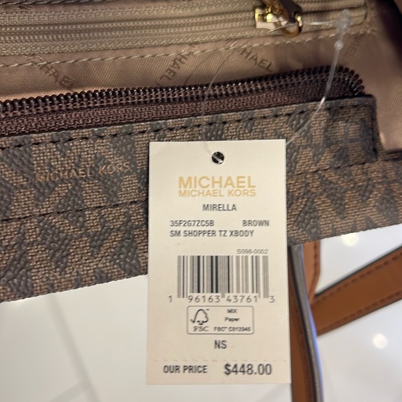 MICHAEL KORS
Mirella Small Logo Crossbody Bag
Brown 
NWT - Picture 14 of 16